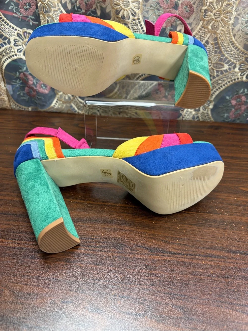 Unique Vintage vibrant rainbow